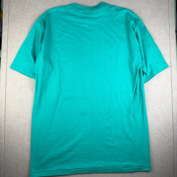 Vintage 1990 Cypress Gardens Shirt Men XL Green Boat Palm Trees US Single Stitch - Picture 2 of 11